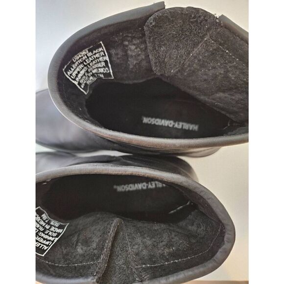 Harley-Davidson Allerton black leather ankle boots. Size 7.5. - Picture 9 of 9